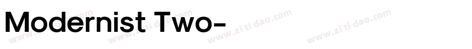 Modernist Two字体转换